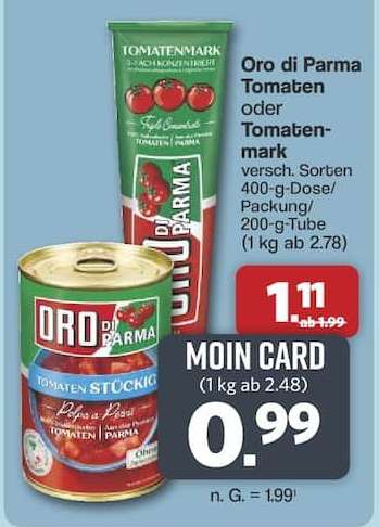 Oro di Parma Tomaten oder Tomatenmark