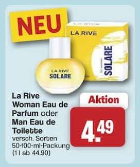 La Rive Woman Eau de Parfum oder Man Eau de Toilette