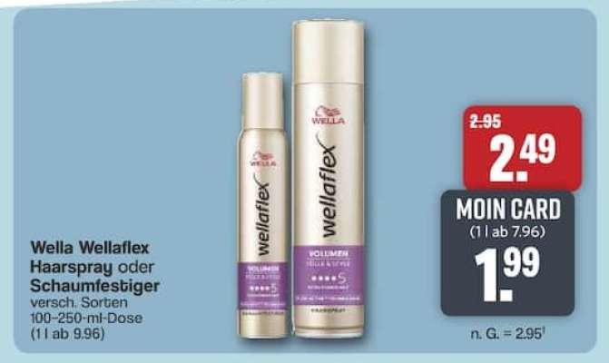 WELLA WELLAFLEX Haarspray oder Schaumfestiger
