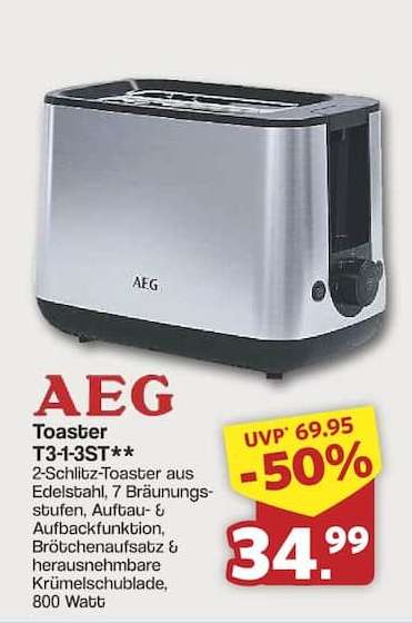 AEG Toaster T3-1-3ST