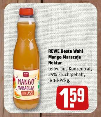 REWE Beste Wahl Mango Maracuja Nektar