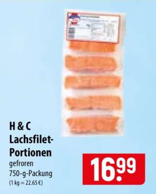 H & C Lachsfilet-Portionen