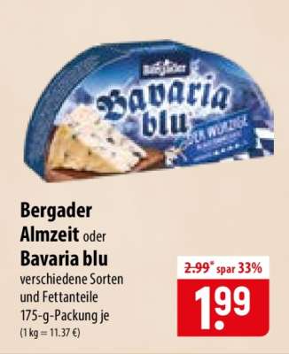 BERGADER Almzeit oder Bavaria Blu