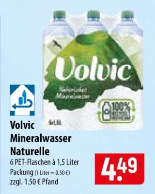 Volvic Mineralwasser Naturelle