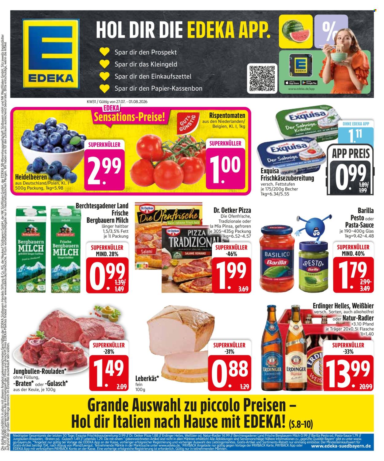 Leták Edeka - 27.7.2026 - 1.8.2026. Strana 3