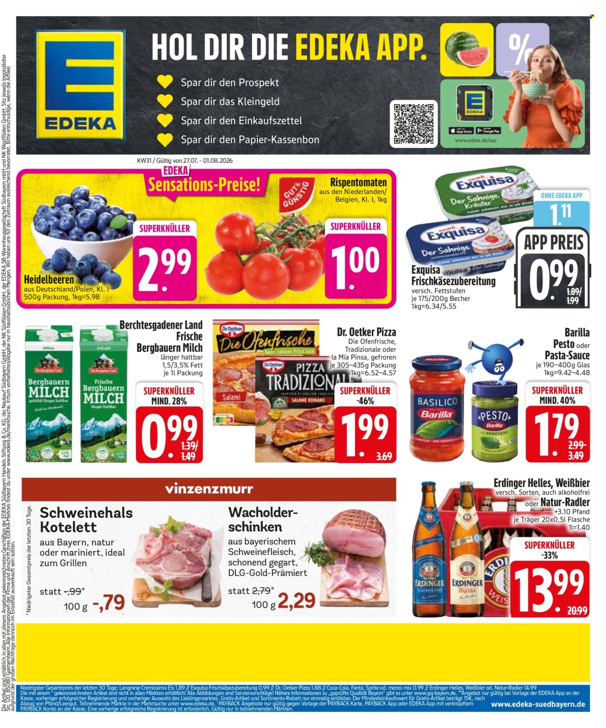 Leták Edeka - 27.7.2026 - 1.8.2026. Strana 3