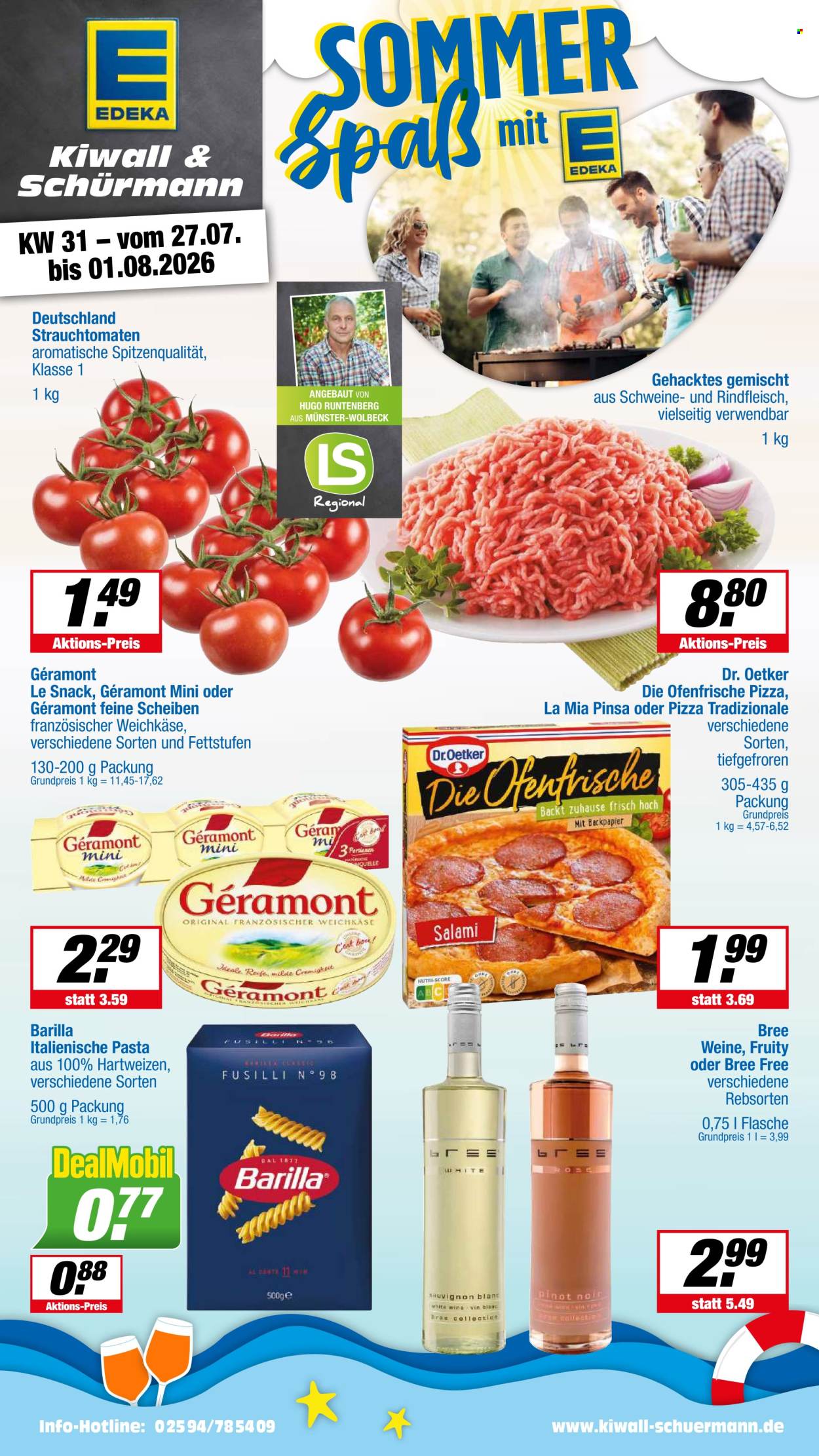 Leták Edeka - 27.7.2026 - 1.8.2026. Strana 1