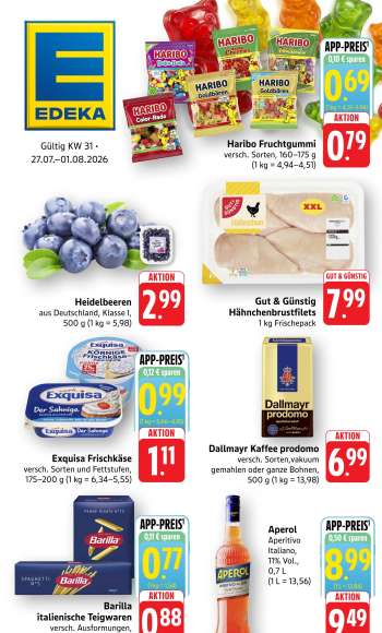 Prospekte Edeka - 27.07.2026 - 1.08.2026.