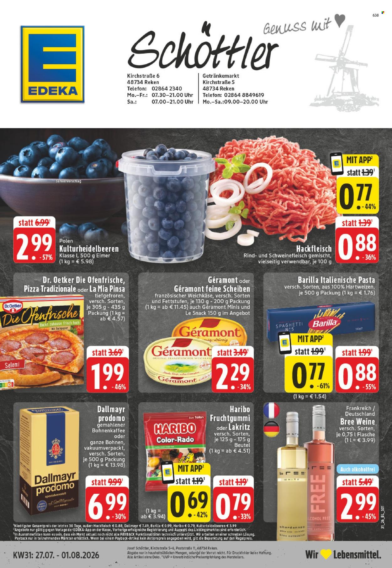 Leták Edeka - 27.7.2026 - 1.8.2026. Strana 1