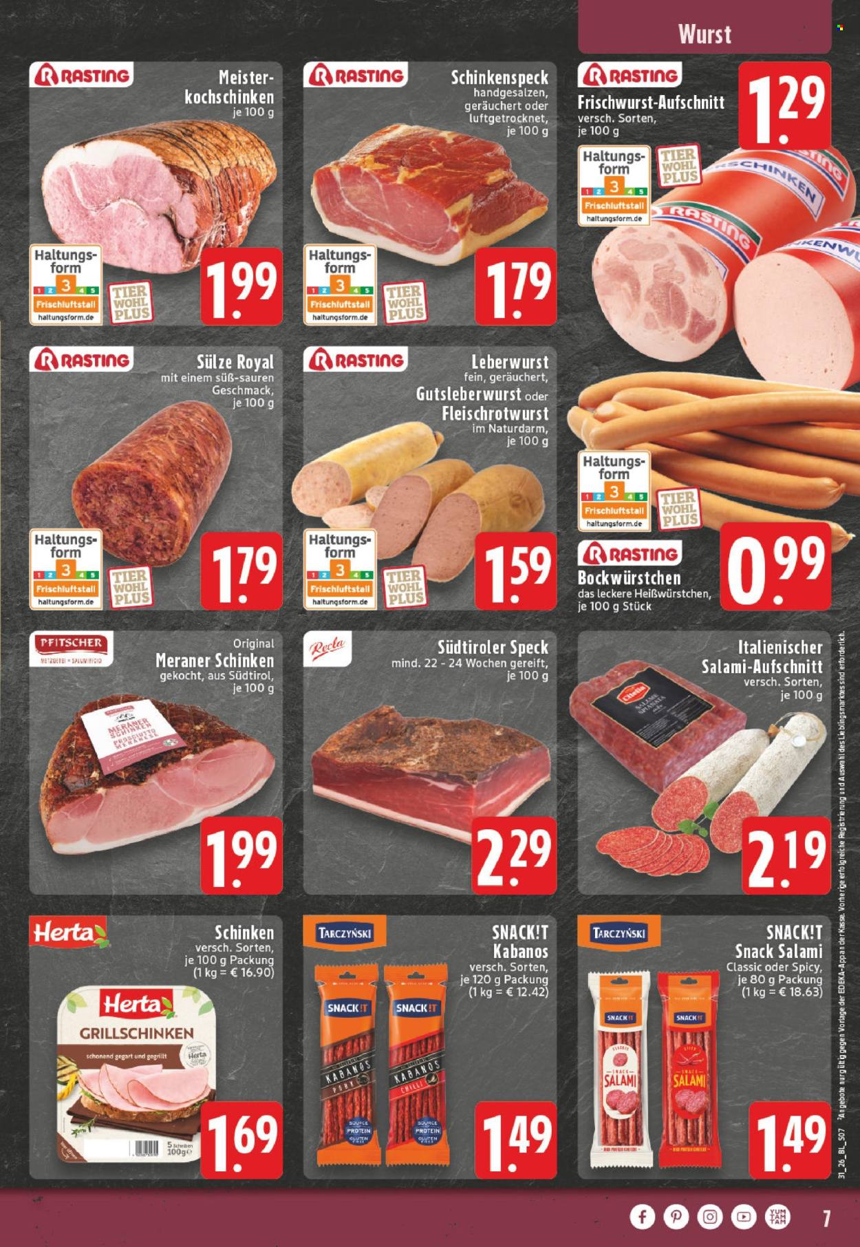 Leták Edeka - 27.7.2026 - 1.8.2026. Strana 7
