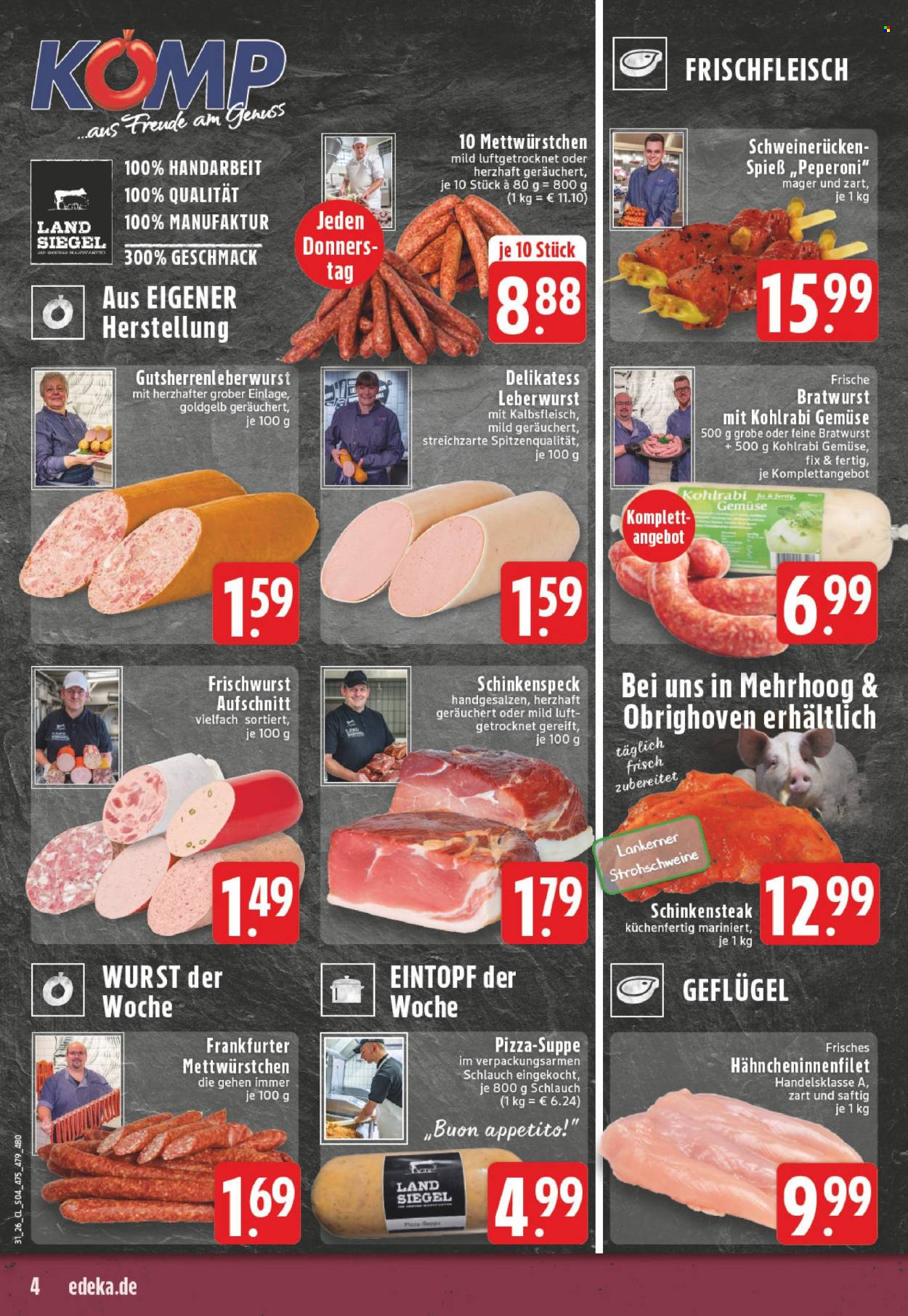 Leták Edeka - 27.7.2026 - 1.8.2026. Strana 4