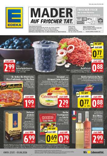 Leták Edeka - 27.7.2026 - 1.8.2026.