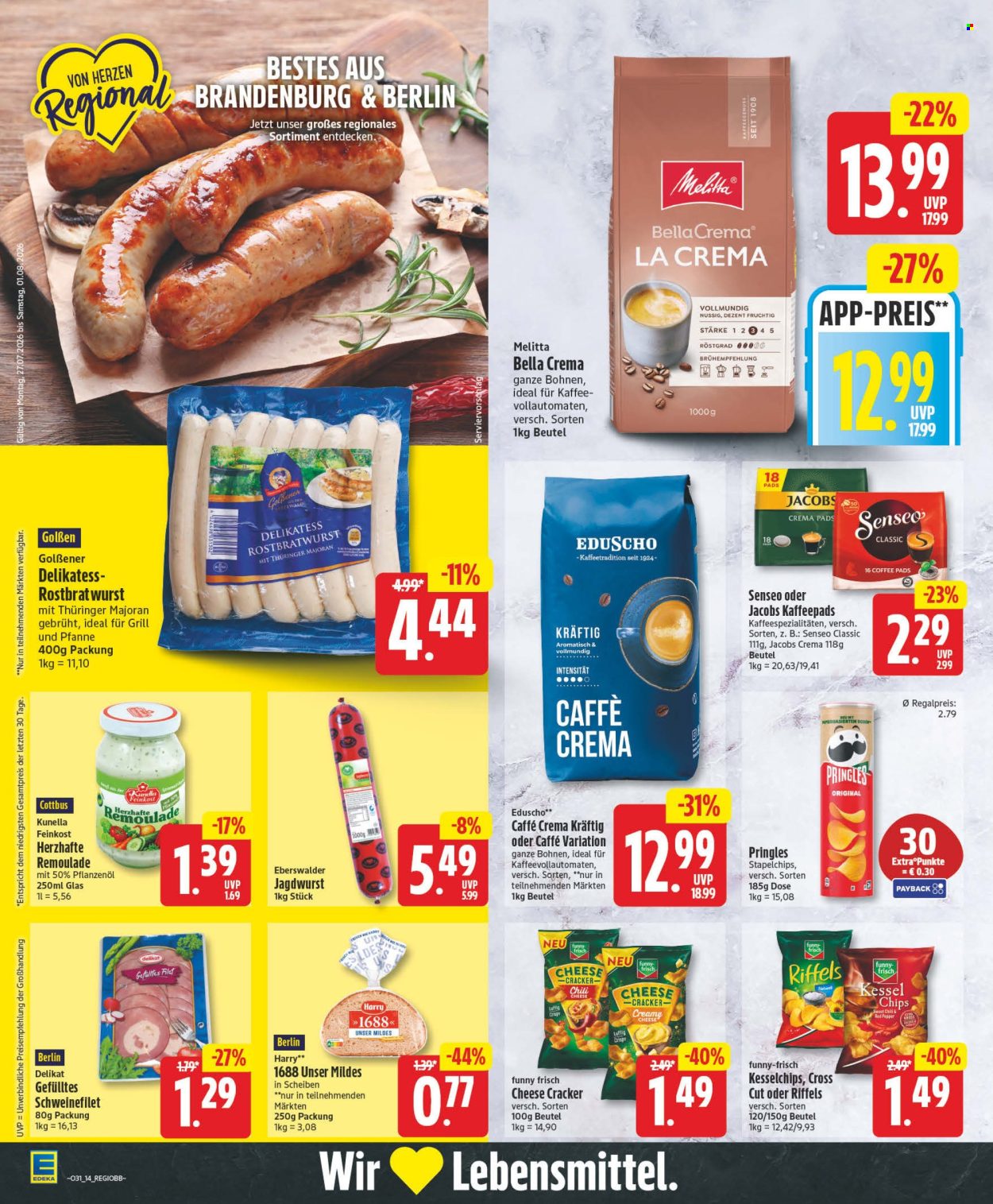 Leták Edeka - 27.7.2026 - 1.8.2026. Strana 14