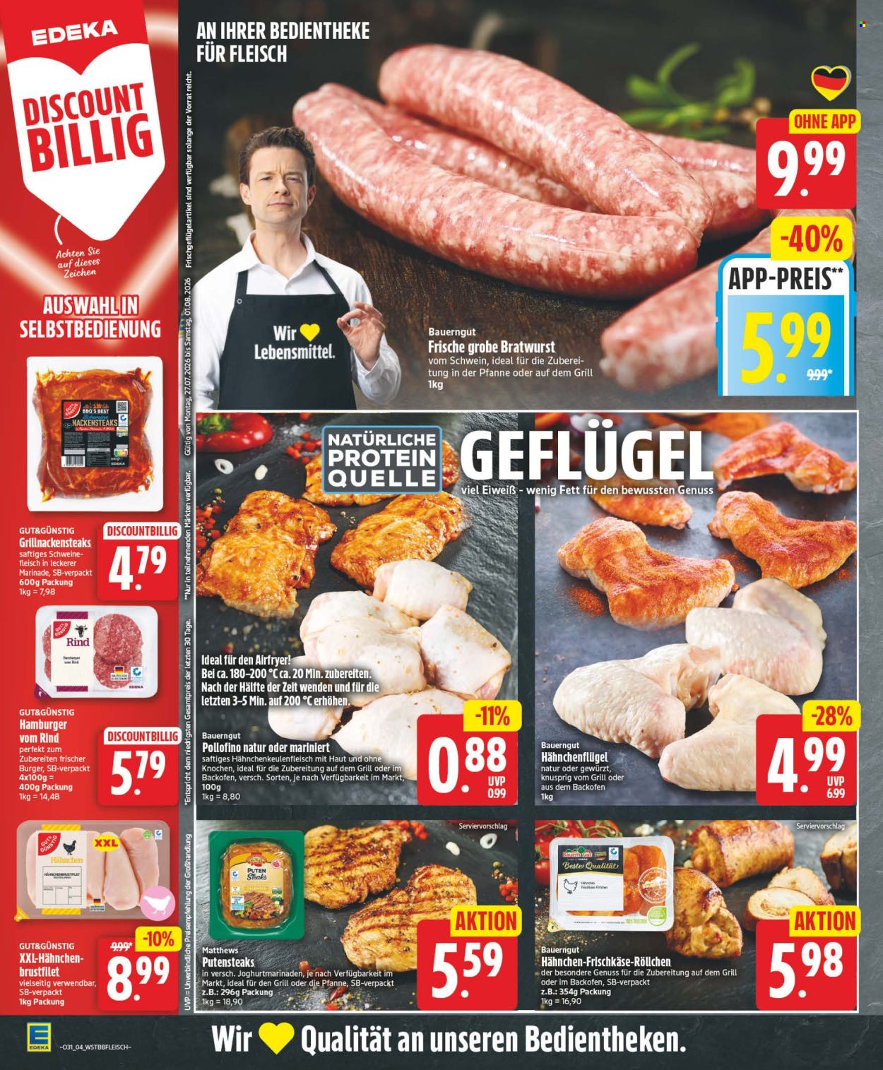 Leták Edeka - 27.7.2026 - 1.8.2026. Strana 4