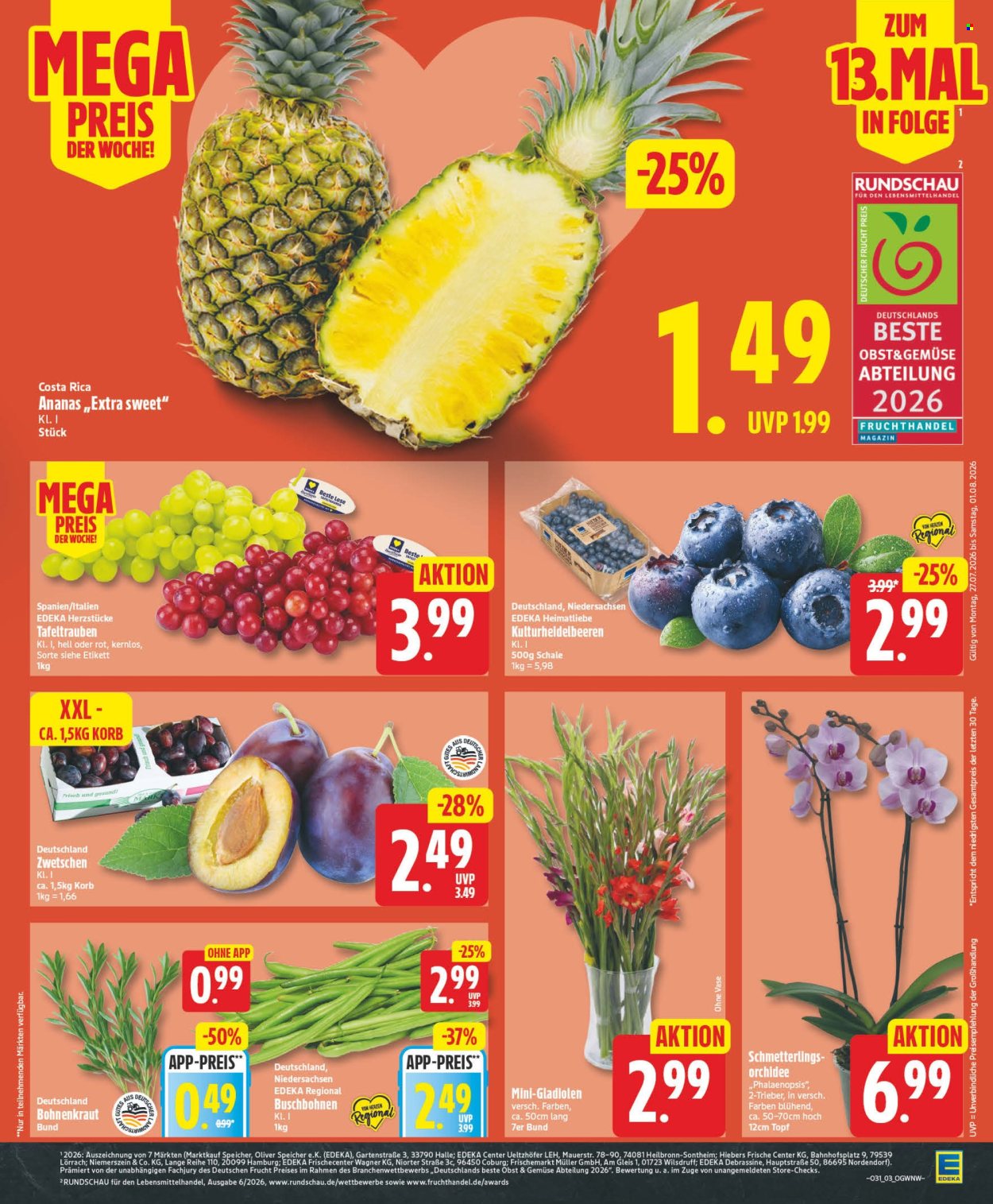 Leták Edeka - 27.7.2026 - 1.8.2026. Strana 3