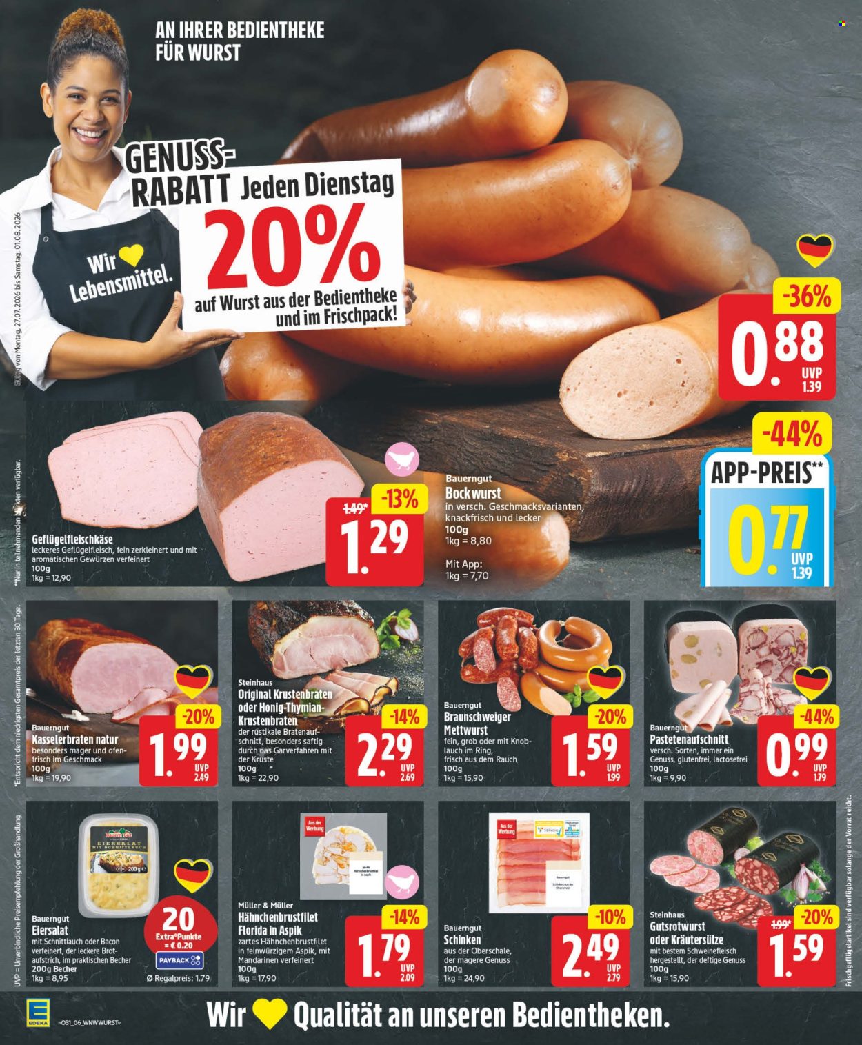 Leták Edeka - 27.7.2026 - 1.8.2026. Strana 6