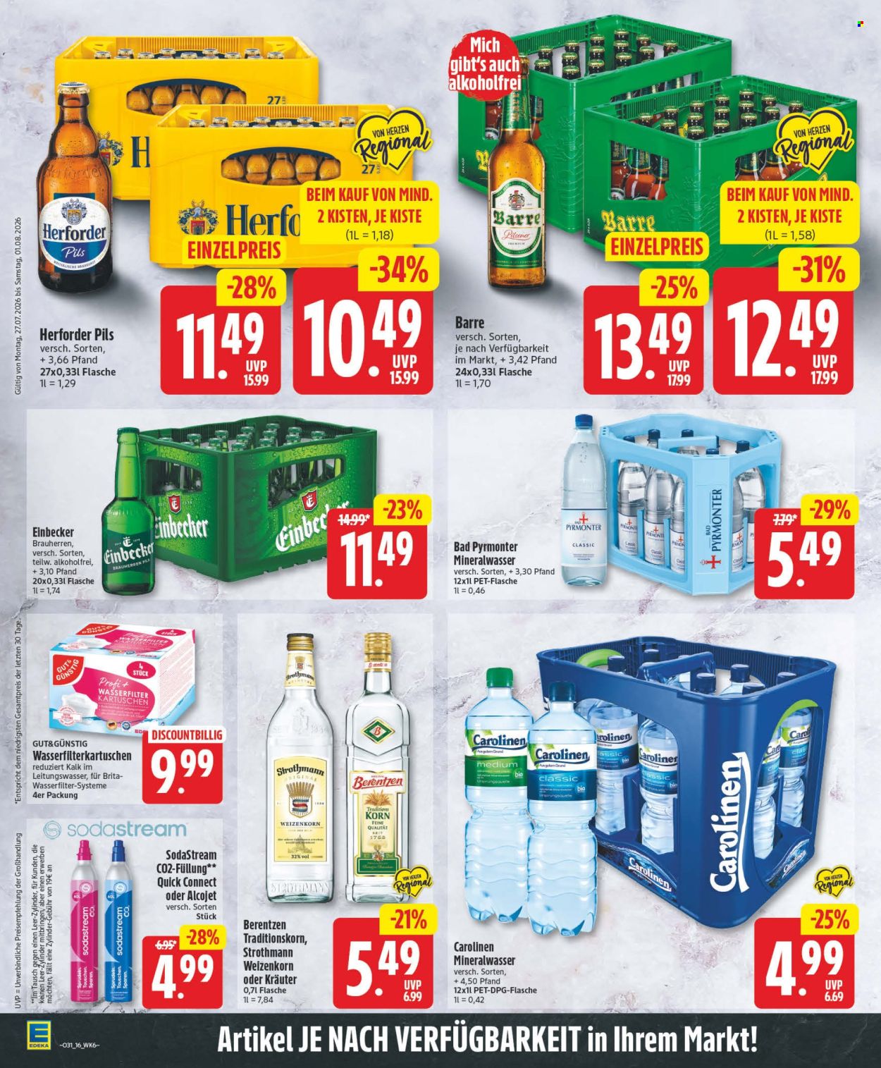 Leták Edeka - 27.7.2026 - 1.8.2026. Strana 16