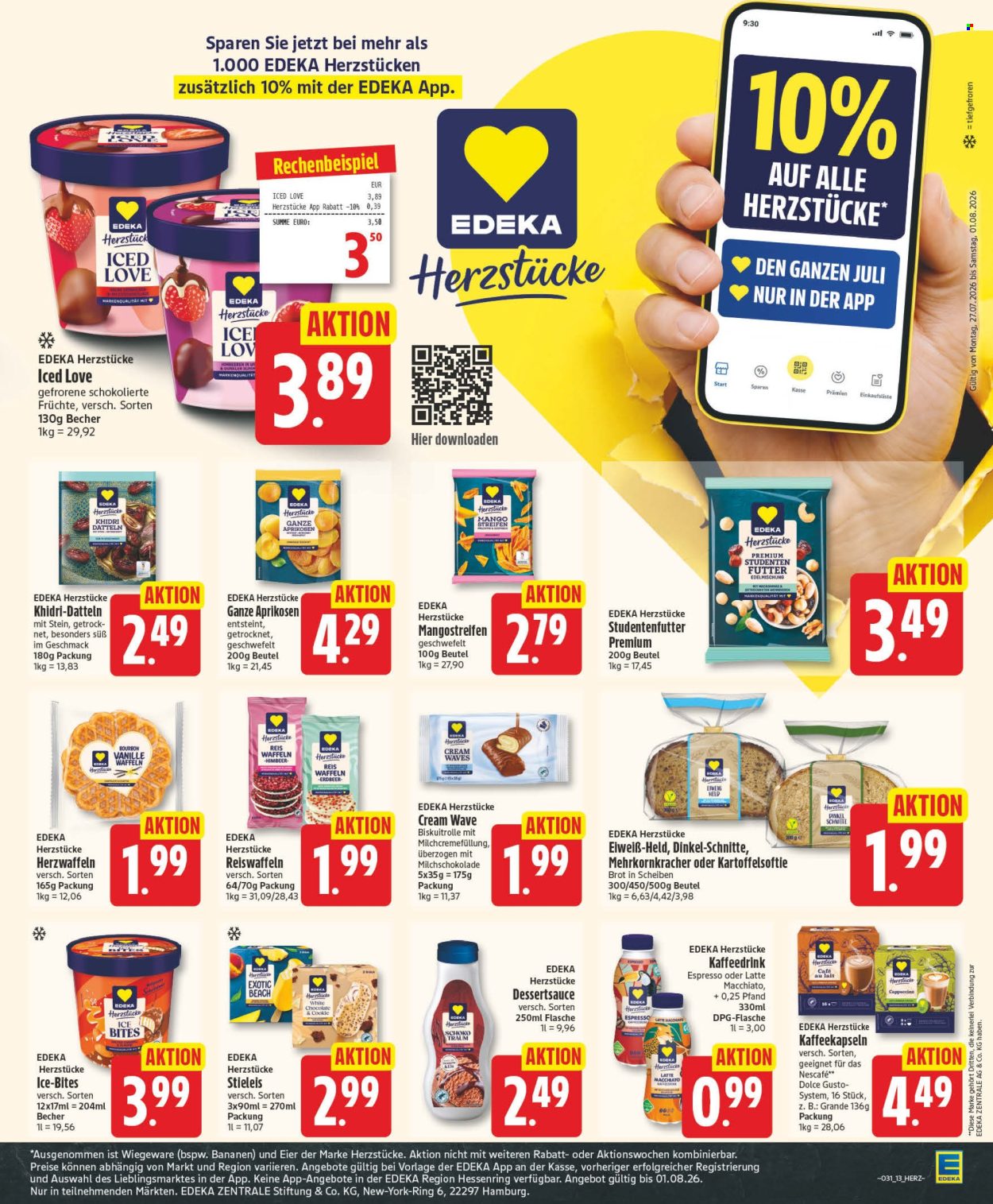 Leták Edeka - 27.7.2026 - 1.8.2026. Strana 13