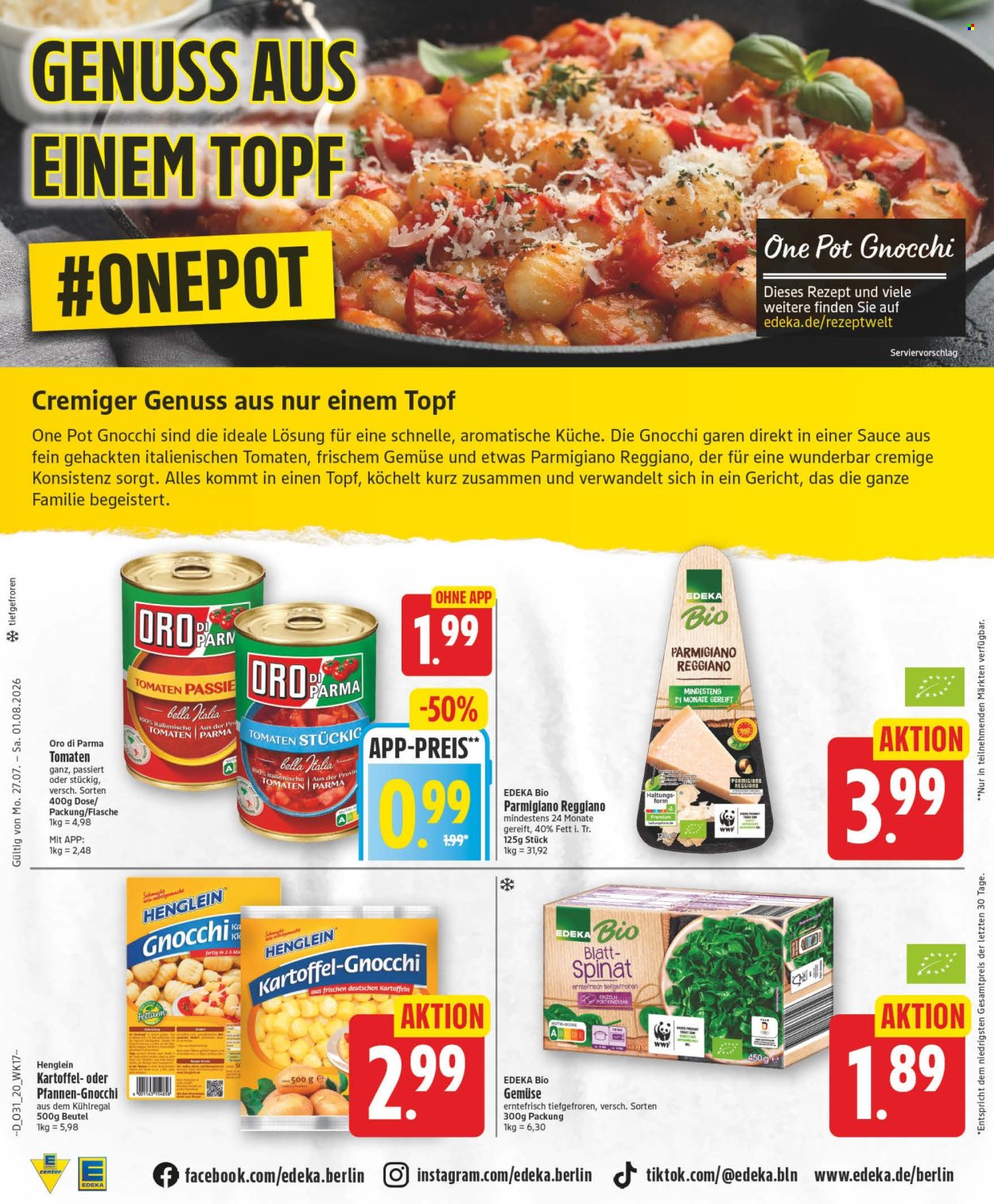 Leták Edeka - 27.7.2026 - 1.8.2026. Strana 20