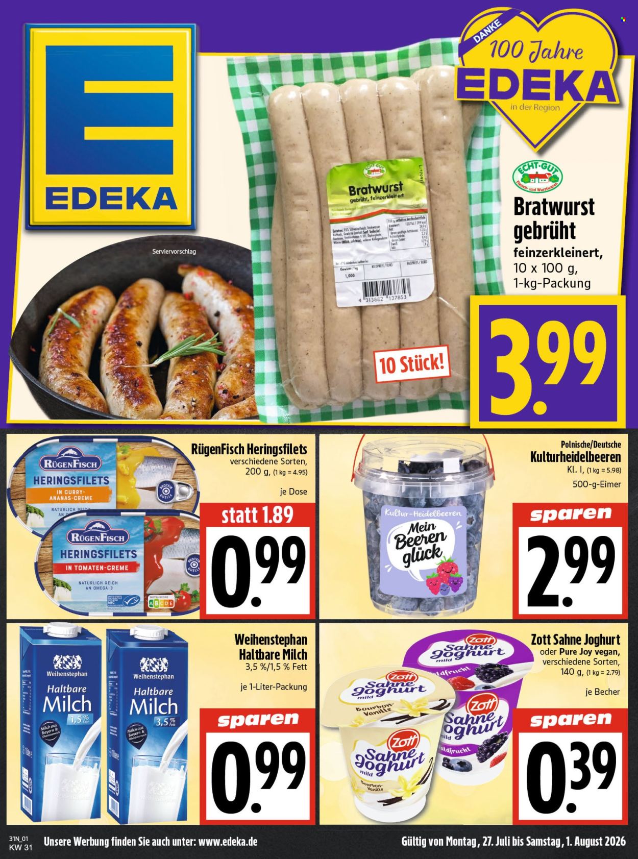 Leták Edeka - 27.7.2026 - 1.8.2026. Strana 3