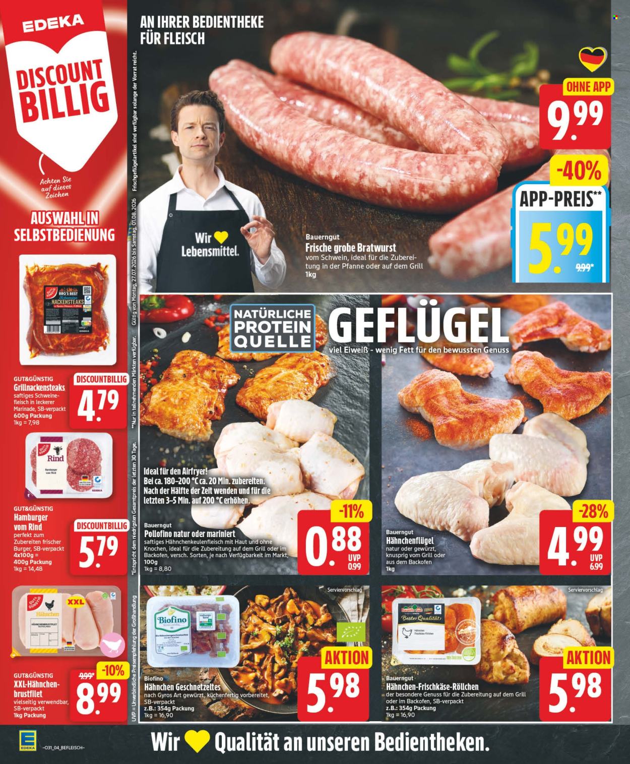 Leták Edeka - 27.7.2026 - 1.8.2026. Strana 4