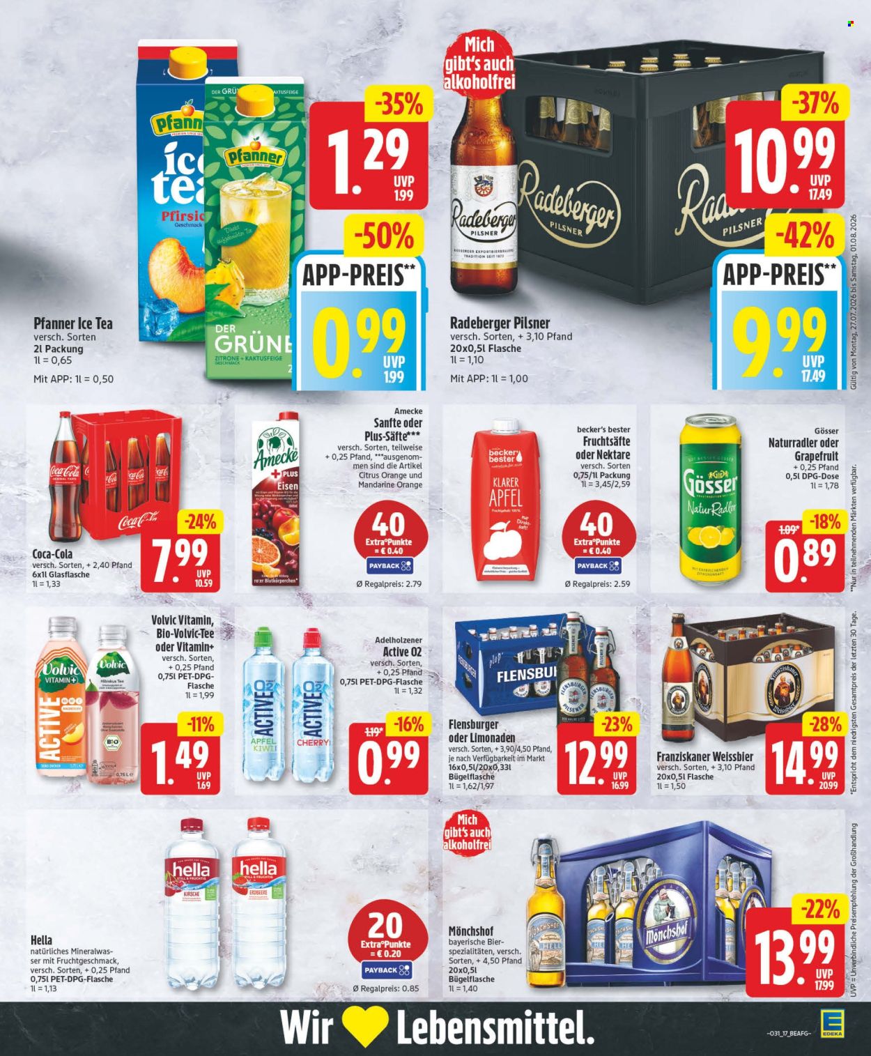 Leták Edeka - 27.7.2026 - 1.8.2026. Strana 17