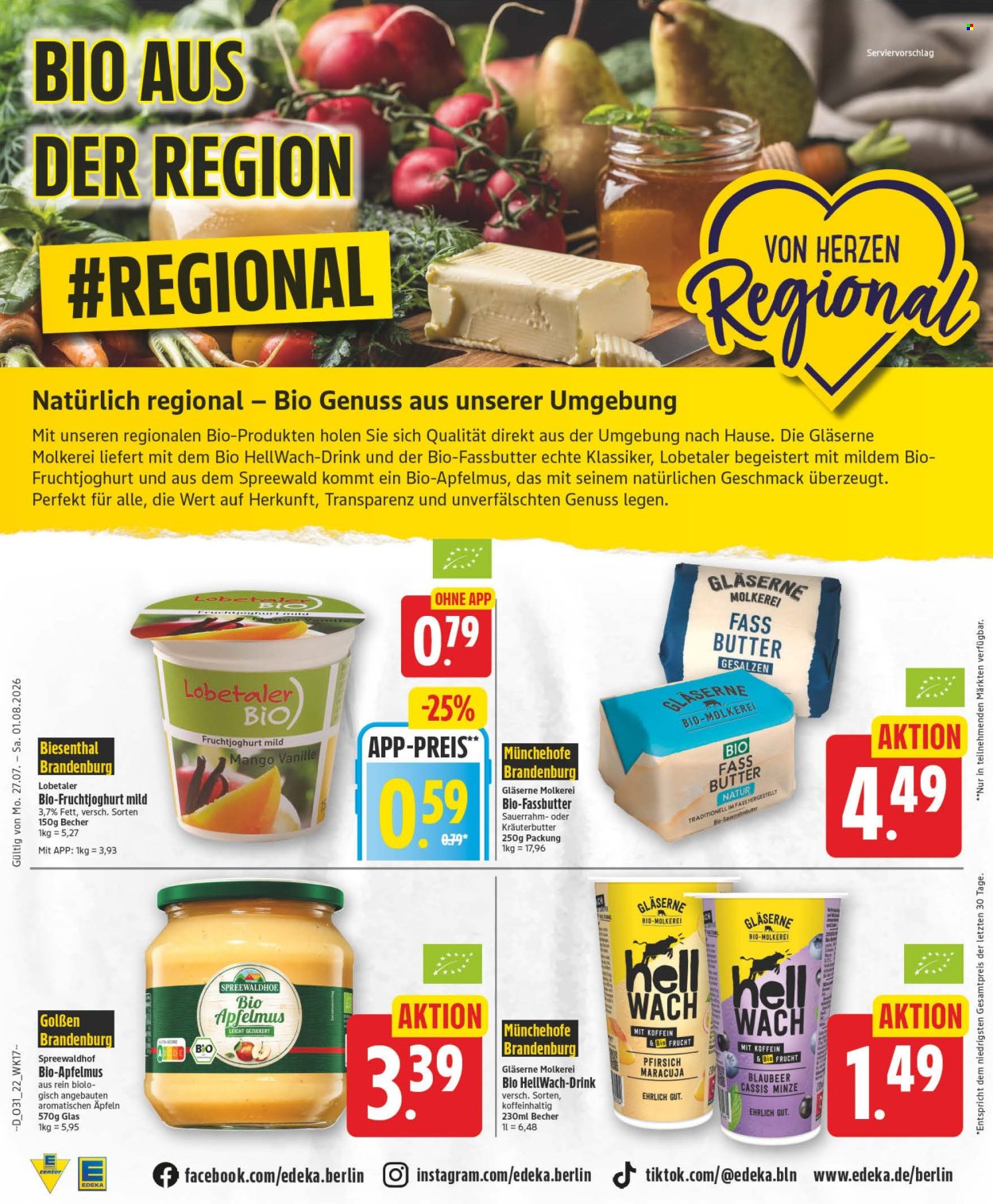 Leták Edeka - 27.7.2026 - 1.8.2026. Strana 22