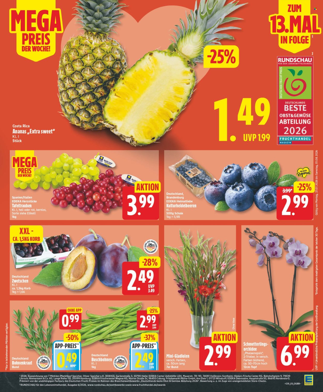 Leták Edeka - 27.7.2026 - 1.8.2026. Strana 3