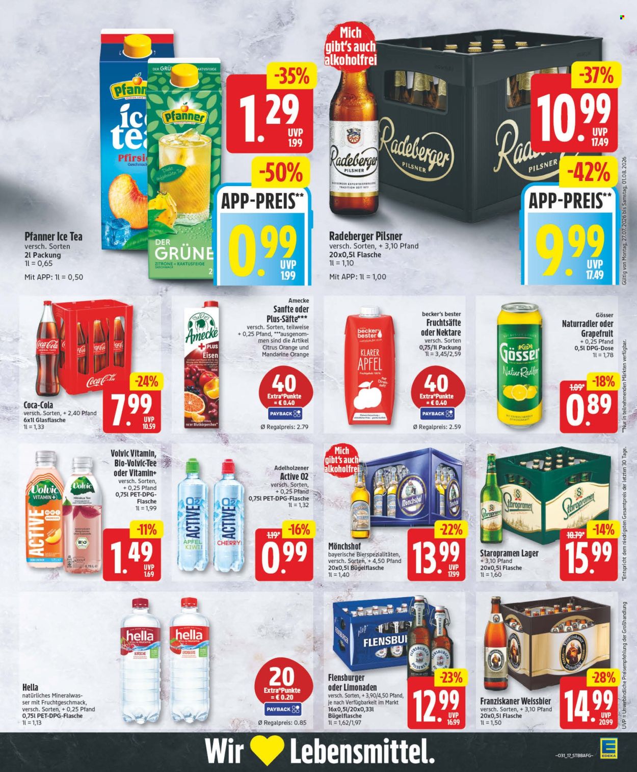 Leták Edeka - 27.7.2026 - 1.8.2026. Strana 17