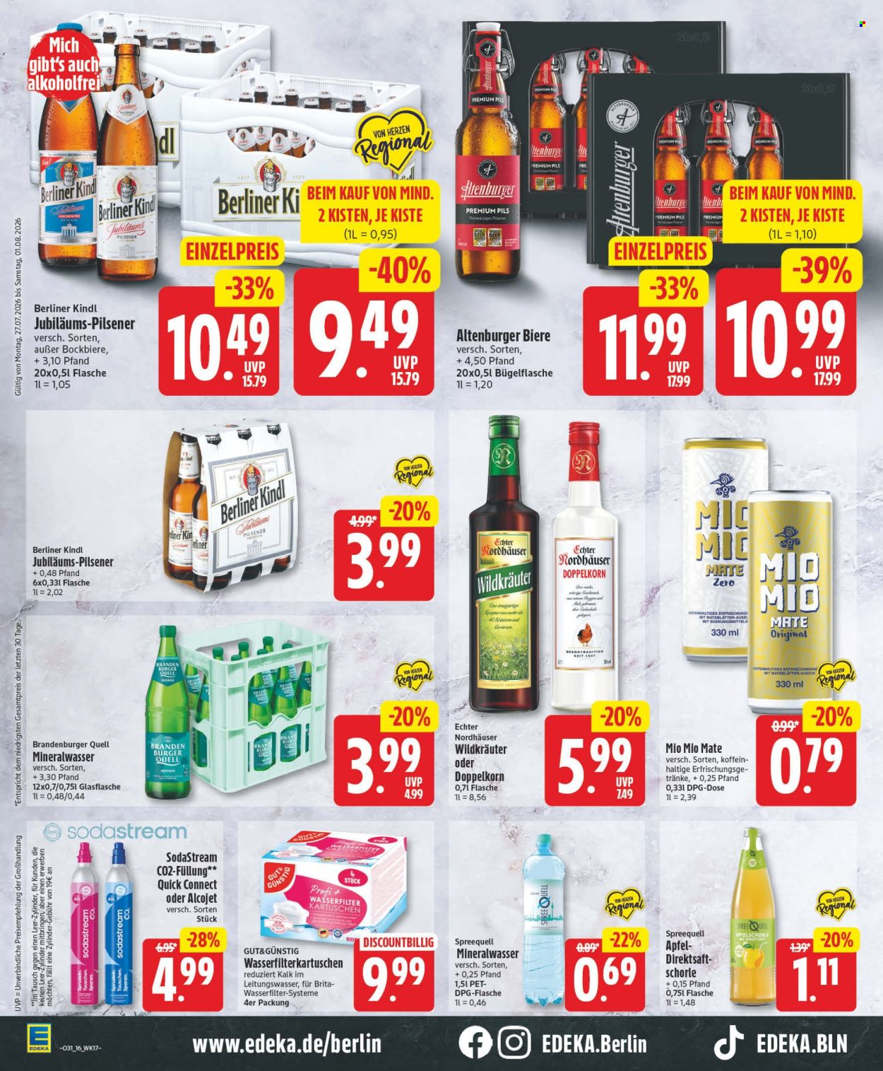 Leták Edeka - 27.7.2026 - 1.8.2026. Strana 16