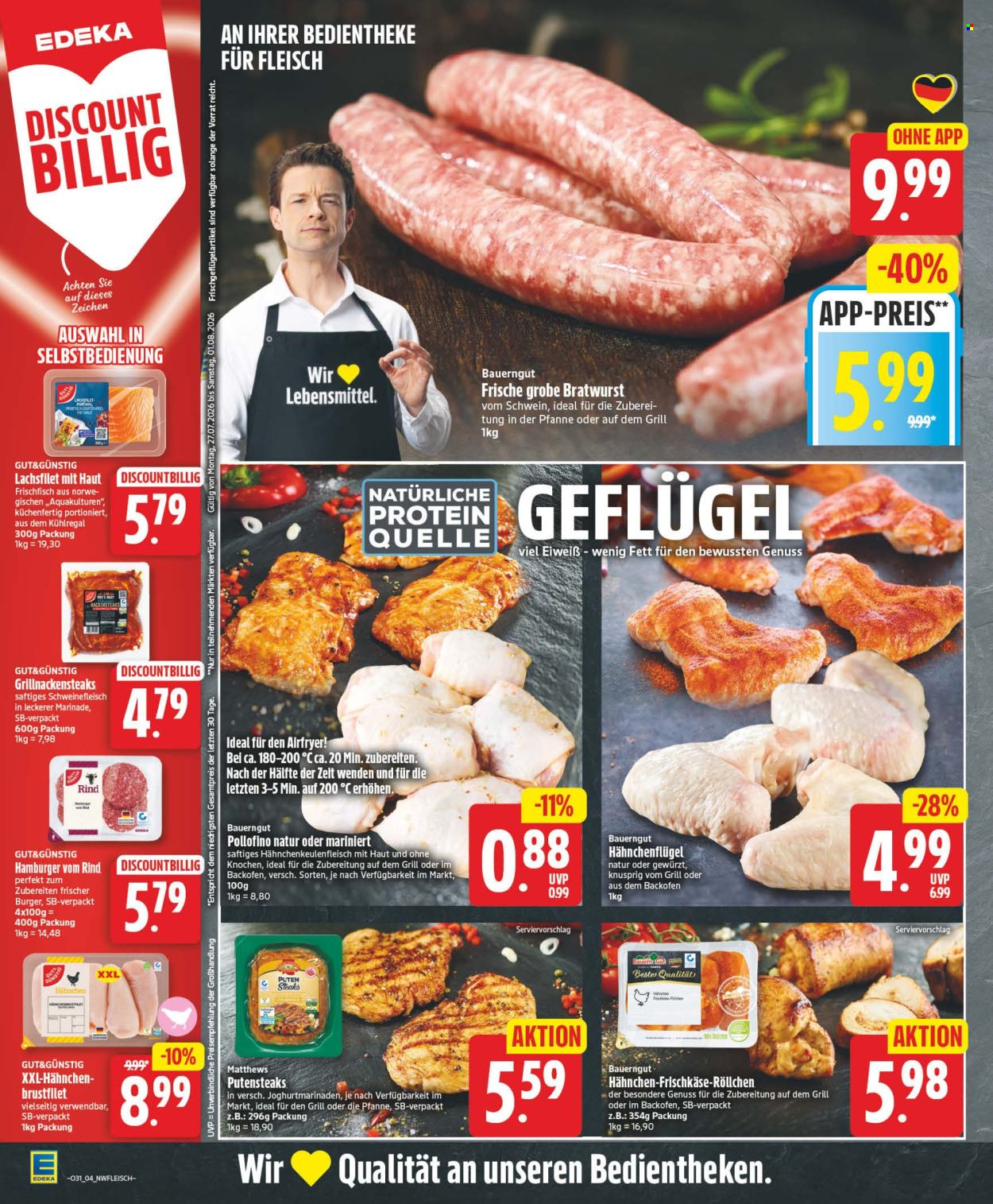 Leták Edeka - 27.7.2026 - 1.8.2026. Strana 4