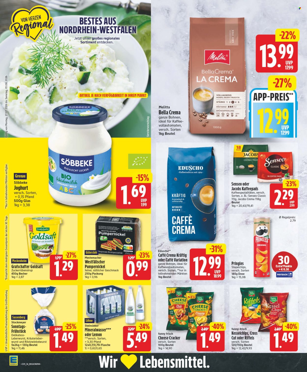 Leták Edeka - 27.7.2026 - 1.8.2026. Strana 14