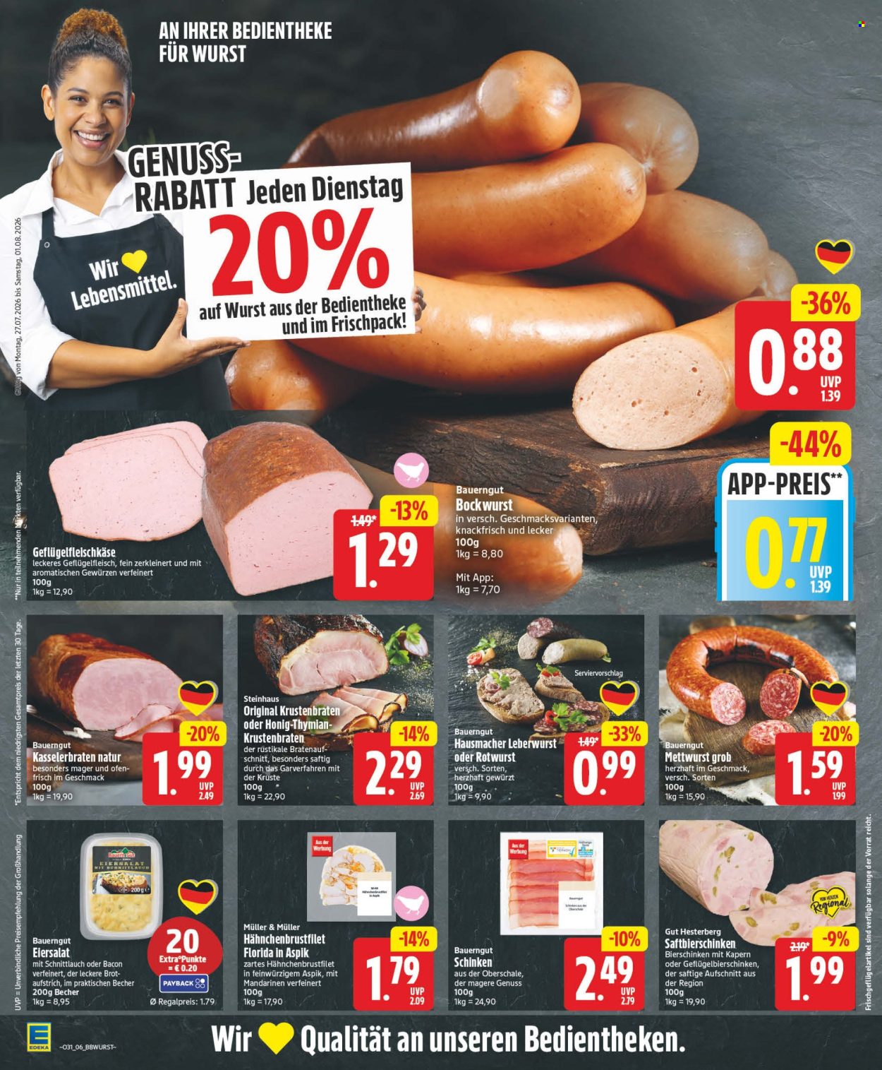 Leták Edeka - 27.7.2026 - 1.8.2026. Strana 6