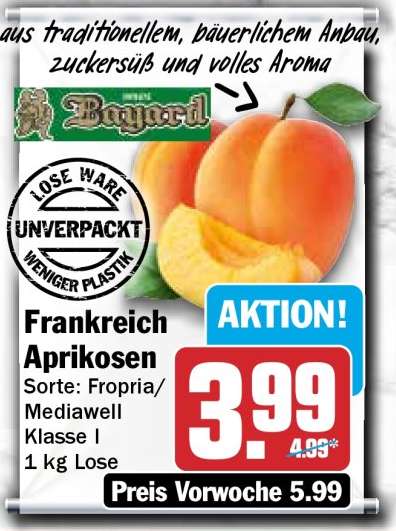 Frankreich Aprikosen