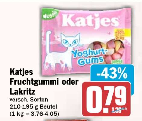 Katjes Fruchtgummi oder Lakritz