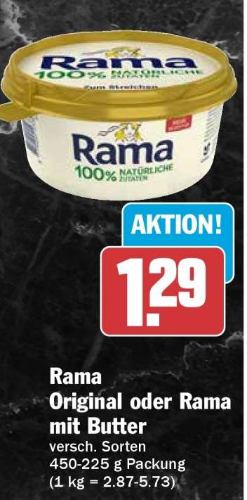Rama Original oder Rama mit Butter