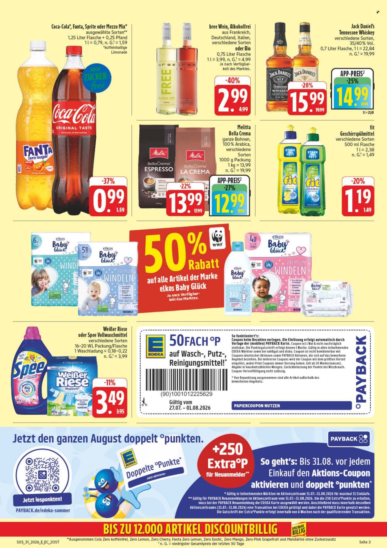 Leták Edeka - 27.7.2026 - 1.8.2026. Strana 3