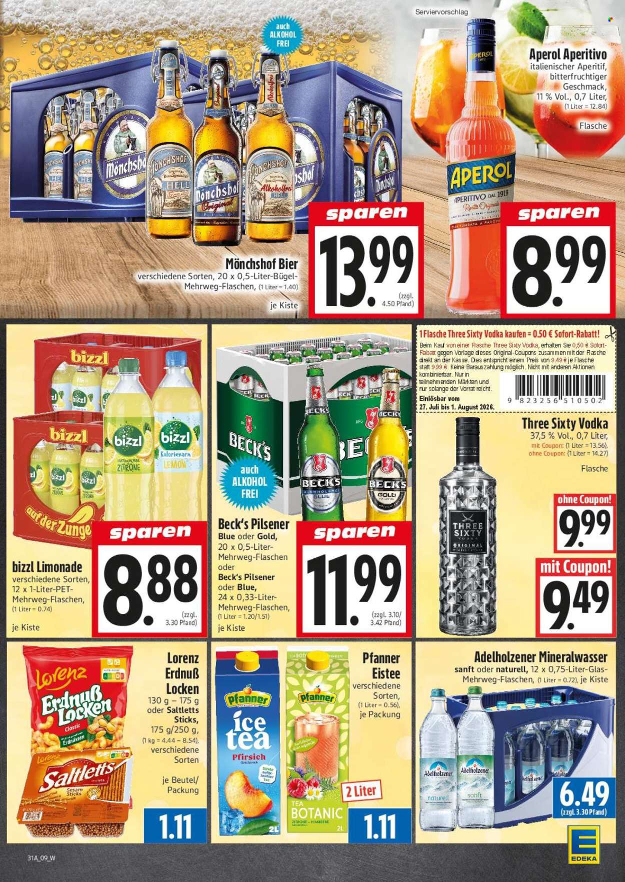 Leták Edeka - 27.7.2026 - 1.8.2026. Strana 9