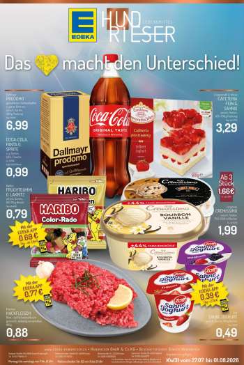 Leták Edeka - 27.7.2026 - 1.8.2026.