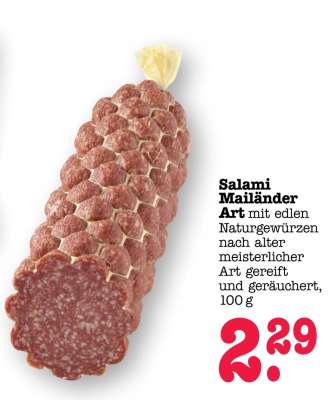 Salami Mailänder Art