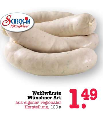 Weißwürste Münchner Art