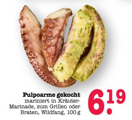 Pulpoarme gekocht