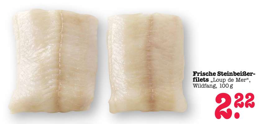 Frische Steinbeißerfilets