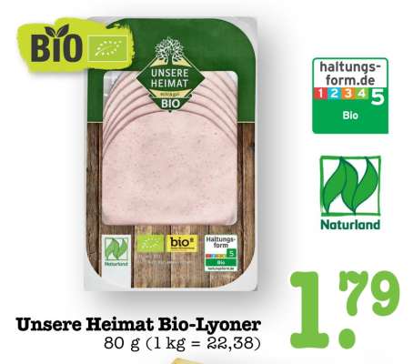 Unsere Heimat Bio-Lyoner