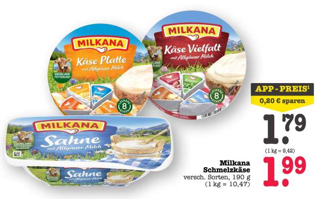 Milkana Schmelzkäse