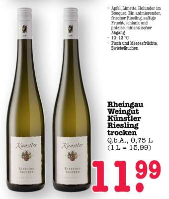 Rheingau Weingut Künstler Riesling trocken