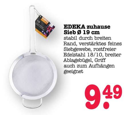 EDEKA zuhause Sieb Ø 19 cm