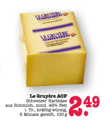 Le Gruyère AOP