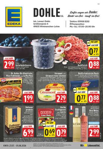 Leták Edeka - 27.7.2026 - 1.8.2026.