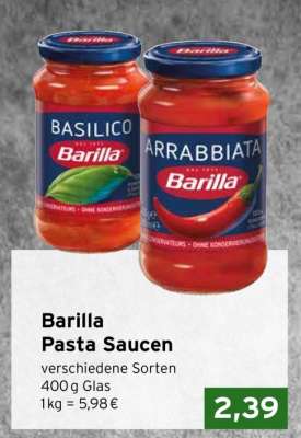 Barilla Pasta Saucen